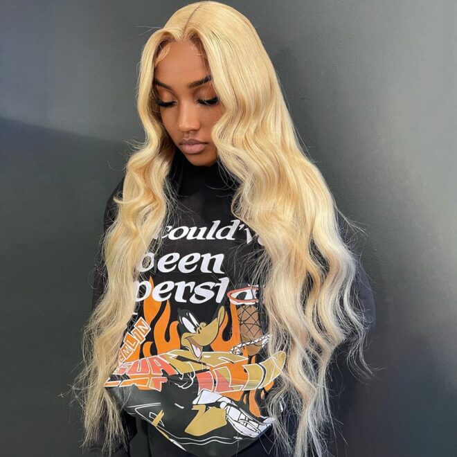 Honey Blonde Body Wave 13x6 Hd Lace Front Human Hair Wigs For Women Brazilian Lace Frontal Wig 613 13x4 Lace Frontal Wig - Image 5