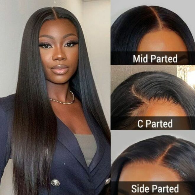Vietnamese Raw Hair 250% Density Straight Lace Frontal Wigs Human Hair Lace Front Transparent Hd Lace Wig For Black Women - Image 3