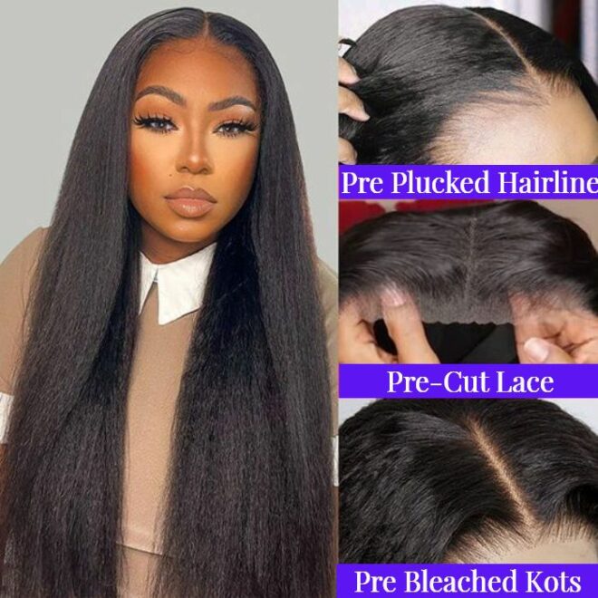 Wholesale Cuticle Aligned Raw Hair Glueless Full Lace Frontal Wigs For Black Women 5X5 13X4 13x6 HD Human Hair Lace Front Wig - Image 4