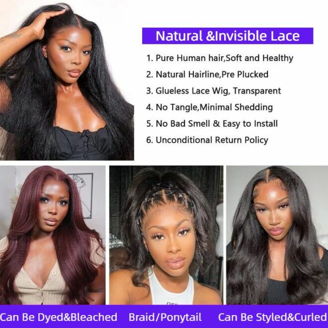 Wholesale Cuticle Aligned Raw Hair Glueless Full Lace Frontal Wigs For Black Women 5X5 13X4 13x6 HD Human Hair Lace Front Wig - Image 6