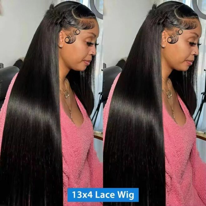 Human Hair 200 Density Body Wave HD Lace Front Wigs Human Hair Pre Plucked Natural Color Glueless Wig 100% Virgin Human Hair Lace Front Wigs for Women - Image 4