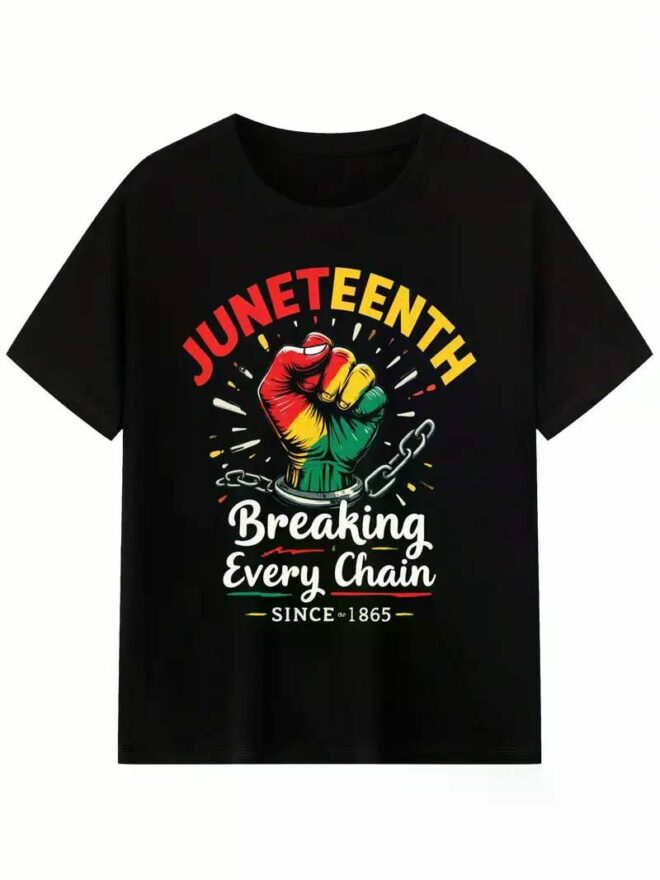 Juneteenth 1865 Freedom Day T-Shirt - Men's & Women's African American Celebration Tee, Pure Cotton, Short Sleeve, Regular Fit - Image 25