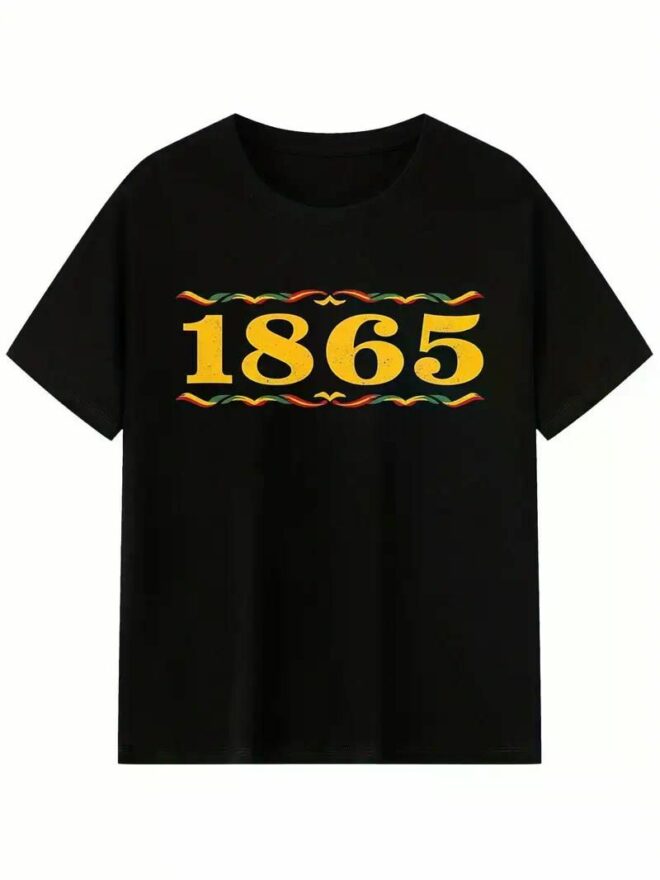 Juneteenth 1865 Freedom Celebration T-Shirt for Men and Women - African American Heritage, Short Sleeve, Pure Cotton, Regular Fit - Image 13