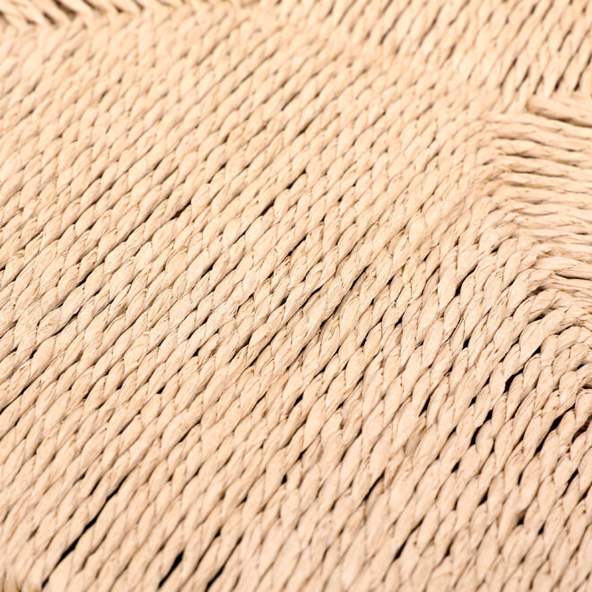 Set of 2 Backless Bar Stools for Kitchen Counter Paper Rope Woven Dining Chairs for Home & Kitchen (Paper Rope Backless) - Image 10