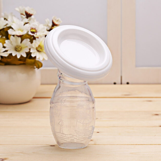 Full Silicone Breast Pump Breast Milk Collector - Image 5