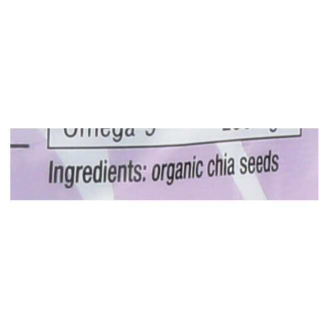 Mamma Chia Chia Seed - Organic - Black - Case Of 4 - 12 Oz - Image 2