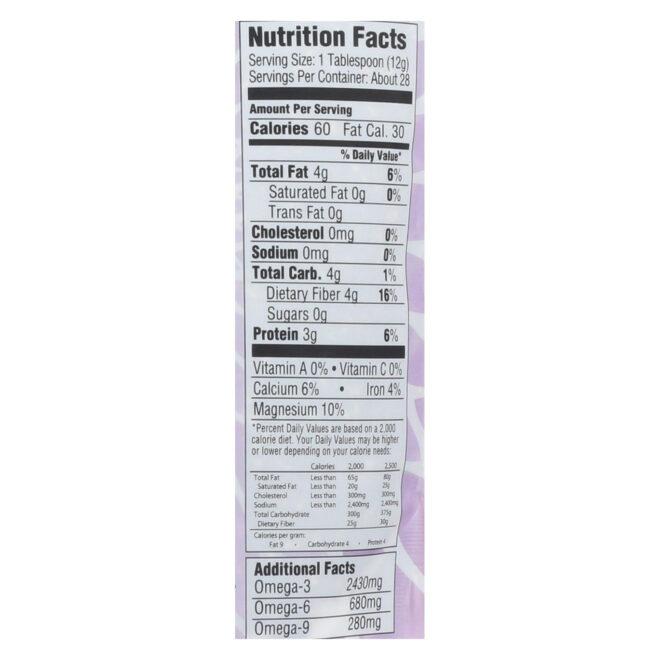 Mamma Chia Chia Seed - Organic - Black - Case Of 4 - 12 Oz - Image 3