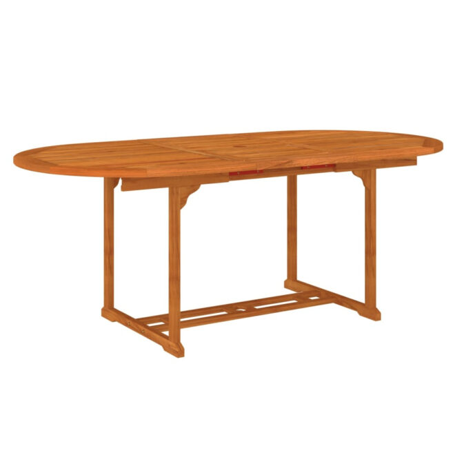 7 Piece Eucalyptus Patio Dining Set - Image 6