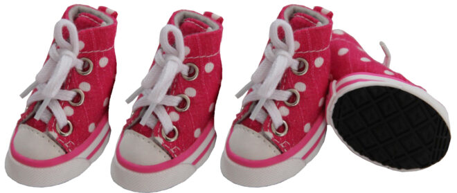 Extreme-Skater Canvas Casual Grip Pet Sneaker Shoes - Set Of 4 - Image 7