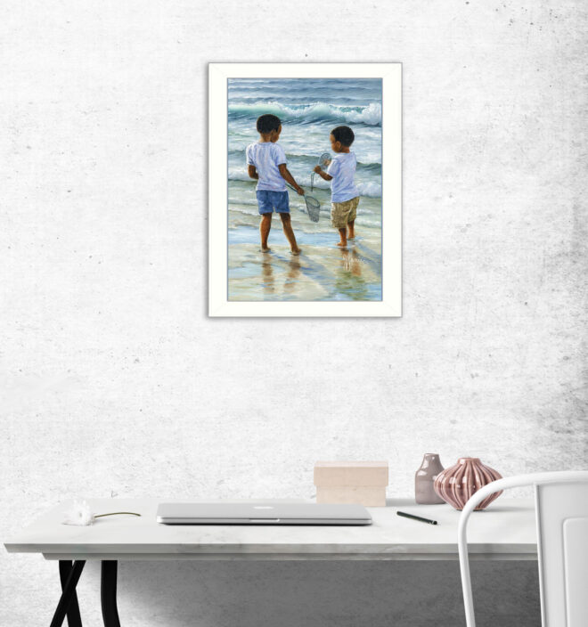 "Ocean Discoveries" By Georgia Janisse, Printed Wall Art, Ready To Hang Framed Poster, White Frame - Image 2