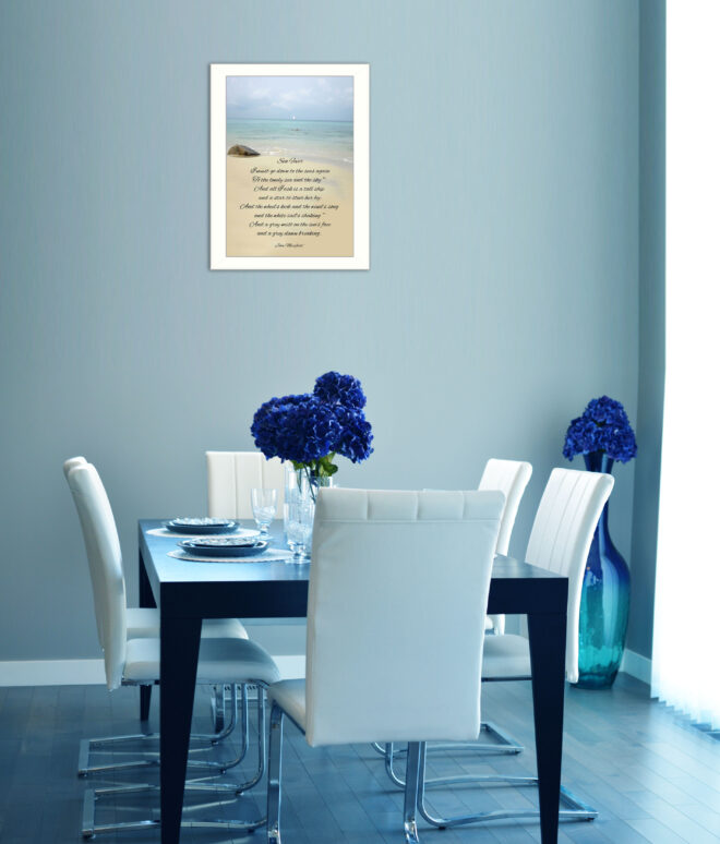 "Sea Fever" By Trendy Decor4U, Printed Wall Art, Ready To Hang Framed Poster, White Frame - Image 2
