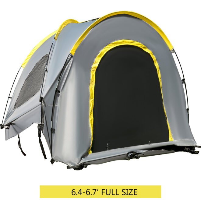 VEVOR Truck Tent 5-5.2' Truck Bed Tent, Full-Size Pickup Tent, Waterproof Truck Camper, 2 Mesh Windows, Easy To Setup Truck Tents For Camping, Hiking, Fishing, Grey Color - Image 8