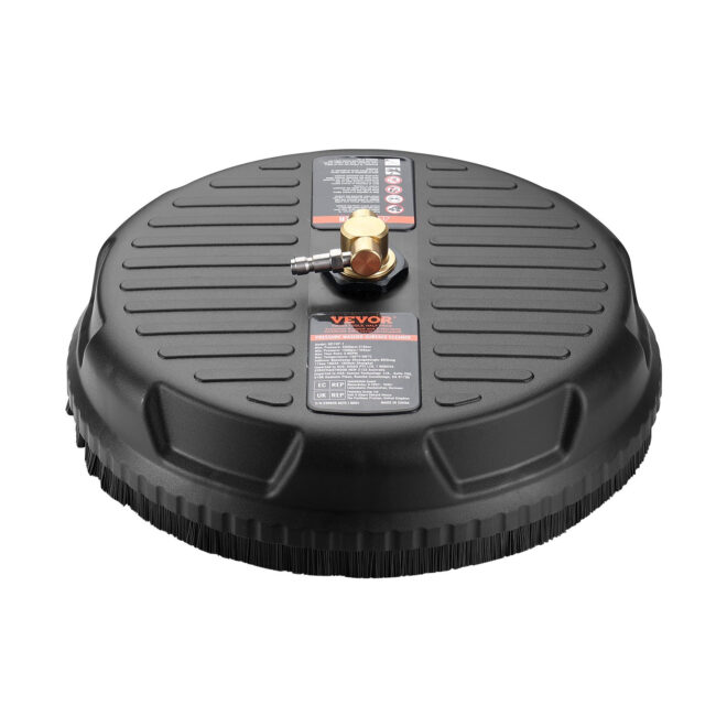 VEVOR Universal 15" Pressure Washer Surface Cleaner, Pressure Washer Attachment 4000 Max PSI, 1/4" Quick-Connect Connector Concrete Cleaner, Heavy Duty Power Washer for Floor Driveway, Patio,Sidewalk - Image 9