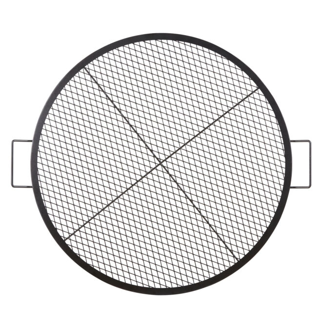 VEVOR X-Marks Fire Pit Grill Grate, Round Cooking Grate, Heavy Duty Steel Campfire BBQ Grill Grid with Handle and Support X Wire, Portable Camping Cookware for Outside Party & Gathering, 36 Inch Black - Image 9