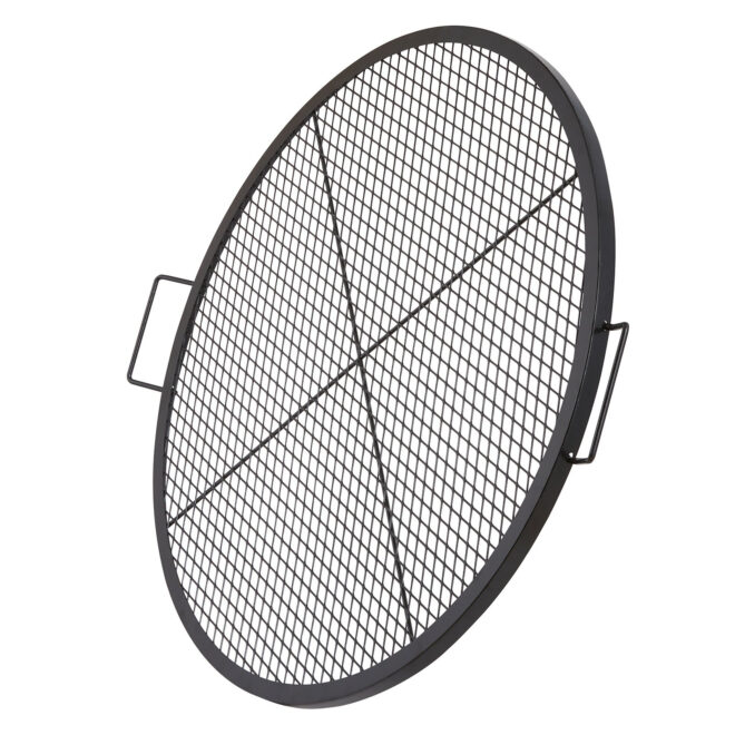 VEVOR X-Marks Fire Pit Grill Grate, Round Cooking Grate, Heavy Duty Steel Campfire BBQ Grill Grid with Handle and Support X Wire, Portable Camping Cookware for Outside Party & Gathering, 36 Inch Black - Image 10
