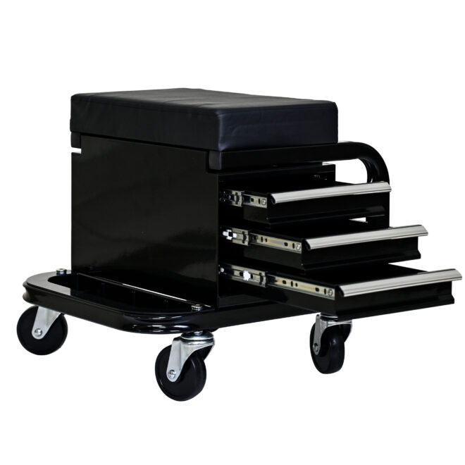 Heavy Duty Workshop Bench - Rolling Bench For Garages And Workshops With 360 Degree Swivel Wheels - Ideal Mechanical Bench or Workshop Bench - Image 5