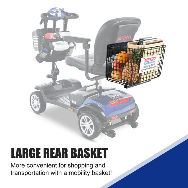 Four wheels Compact Travel Mobility Scooter with 300W Motor for Adult-300lbs, BLUE - Image 20