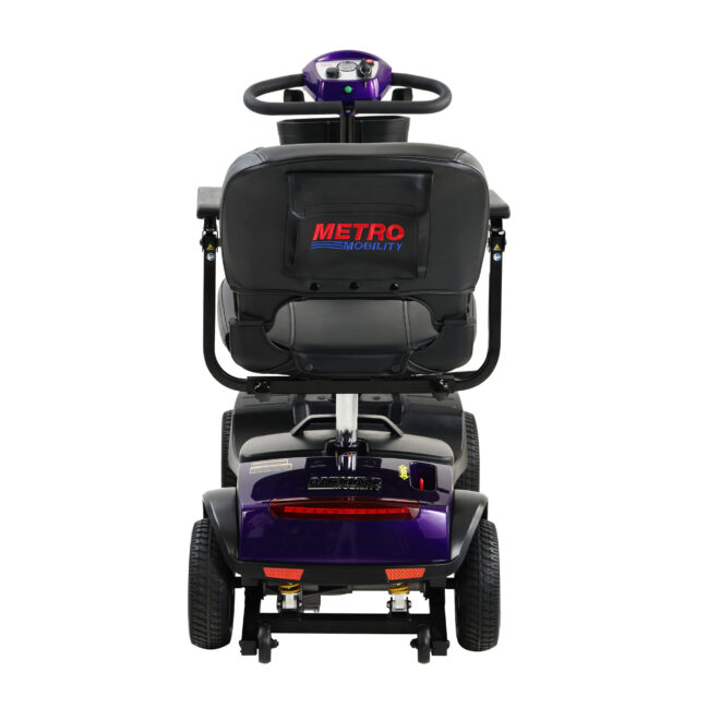 Four wheels Compact Travel Mobility Scooter with 300W Motor for Adult-300lbs, Dark Purple - Image 9