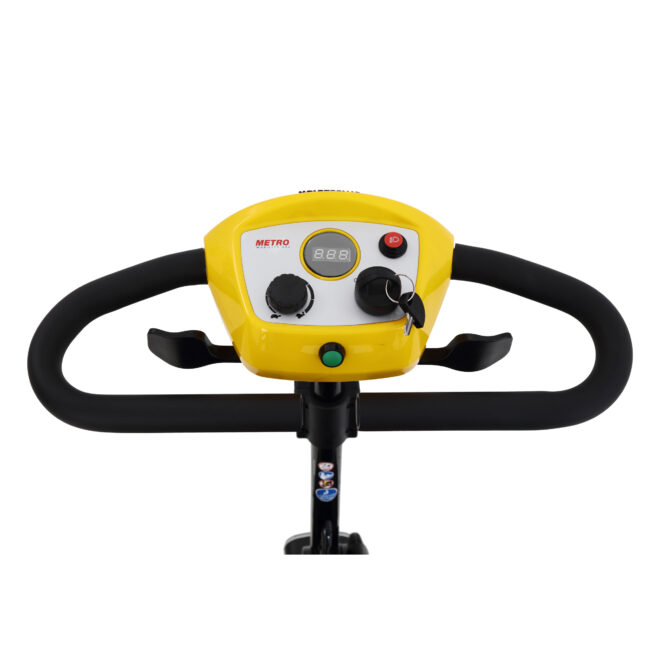 Four wheels Compact Travel Mobility Scooter with 300W Motor for Adult-300lbs, YELLOW - Image 2