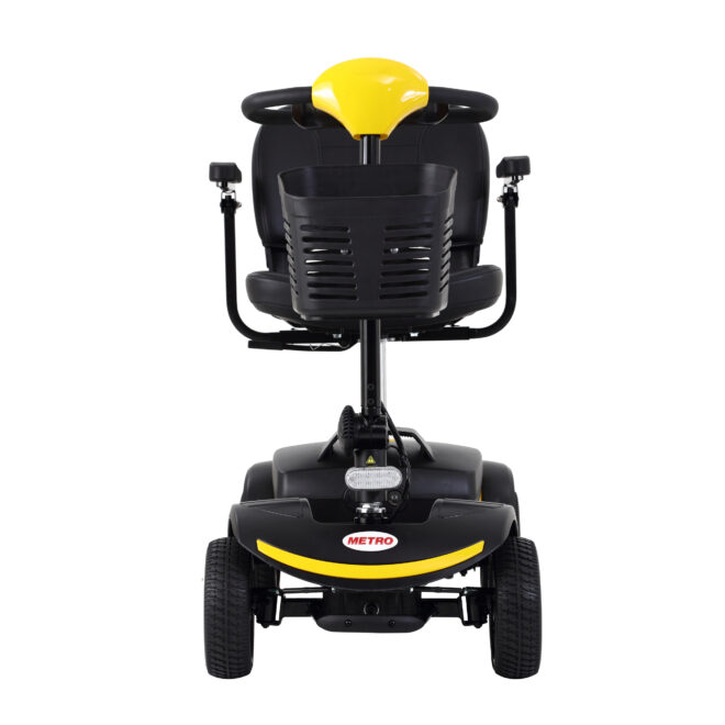 Four wheels Compact Travel Mobility Scooter with 300W Motor for Adult-300lbs, YELLOW - Image 6