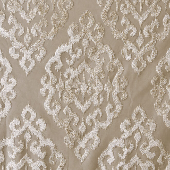 Knitted Jacquard Damask Total Blackout Grommet Top Curtain Panel(Only 1 Pc Panel) - Image 6