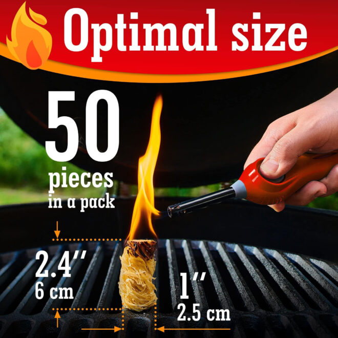 Fire Starters for Indoor Fireplace Campfires Wood Stove Grill Charcoal Chimney Fire Pit BBQ Accessories - Image 2