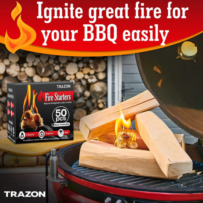 Fire Starters for Indoor Fireplace Campfires Wood Stove Grill Charcoal Chimney Fire Pit BBQ Accessories - Image 6