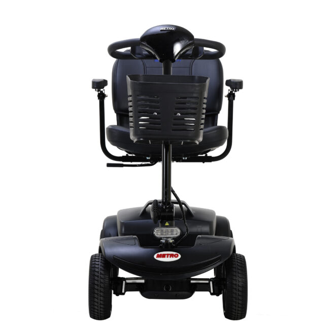 Four wheels Compact Travel Mobility Scooter with 300W Motor for Adult-300lbs, Gloss Black - Image 13