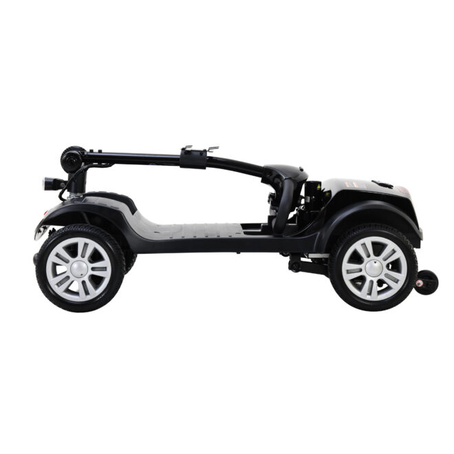 Four wheels Compact Travel Mobility Scooter with 300W Motor for Adult-300lbs, Gloss Black - Image 4