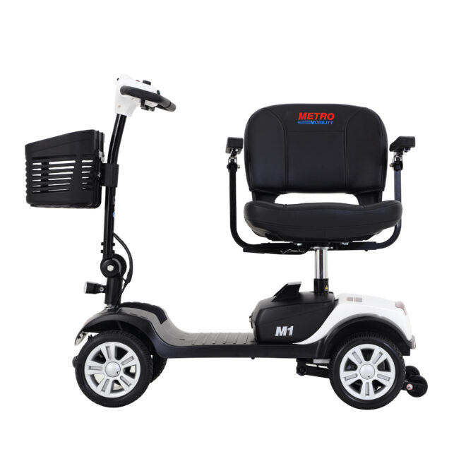 Four wheels Compact Travel Mobility Scooter with 300W Motor for Adult-300lbs, WHITE - Image 12