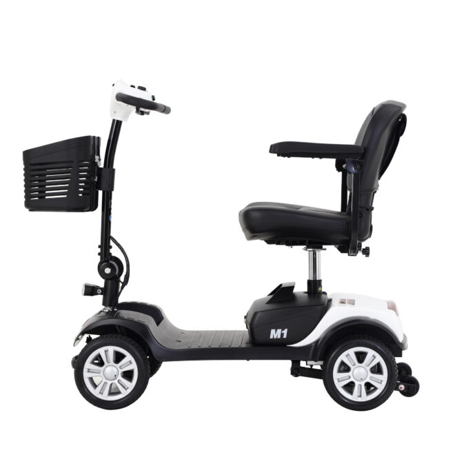 Four wheels Compact Travel Mobility Scooter with 300W Motor for Adult-300lbs, WHITE - Image 16