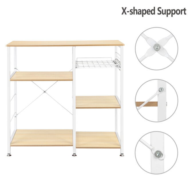 3-Tier Industrial Kitchen Baker's Rack - Image 3