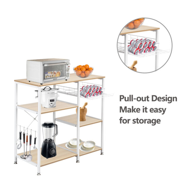 3-Tier Industrial Kitchen Baker's Rack - Image 4