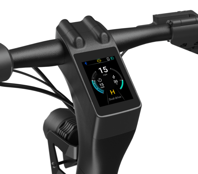 Super Electric Scooter w/31 mi Max Range & 37 mph Max Speed - Black - Image 6