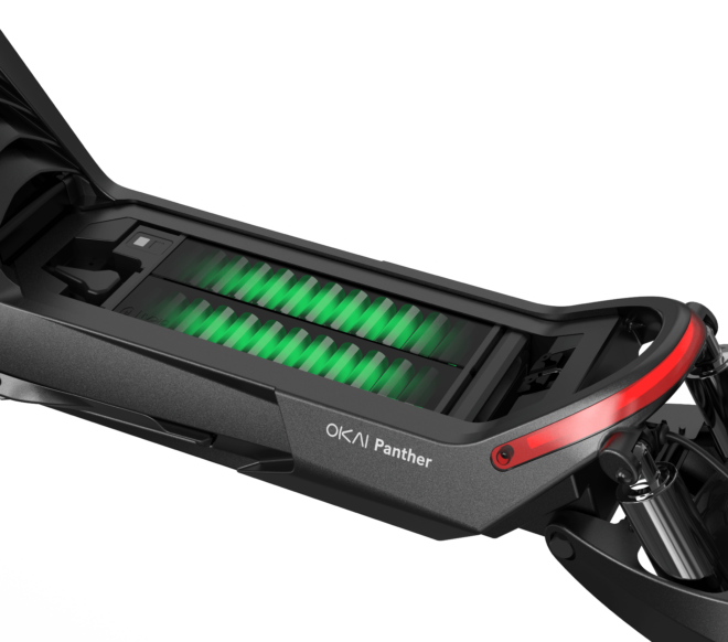 Super Electric Scooter w/31 mi Max Range & 37 mph Max Speed - Black - Image 7