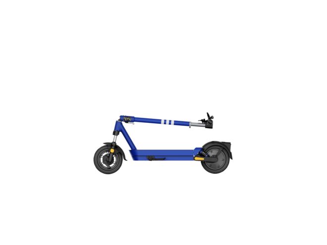 Dual-Suspension Electric Scooter w/ 43.5 Miles Max Operating Range & 24 mph Max Speed - Blue - Image 4