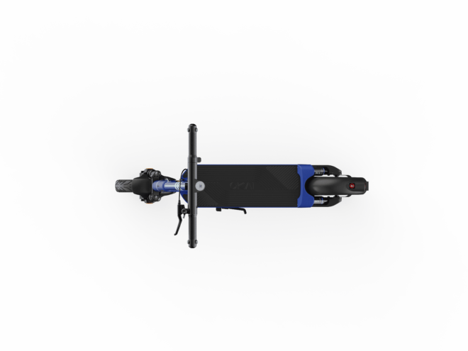 Dual-Suspension Electric Scooter w/ 43.5 Miles Max Operating Range & 24 mph Max Speed - Blue - Image 6