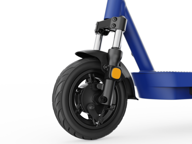 Dual-Suspension Electric Scooter w/ 43.5 Miles Max Operating Range & 24 mph Max Speed - Blue - Image 7