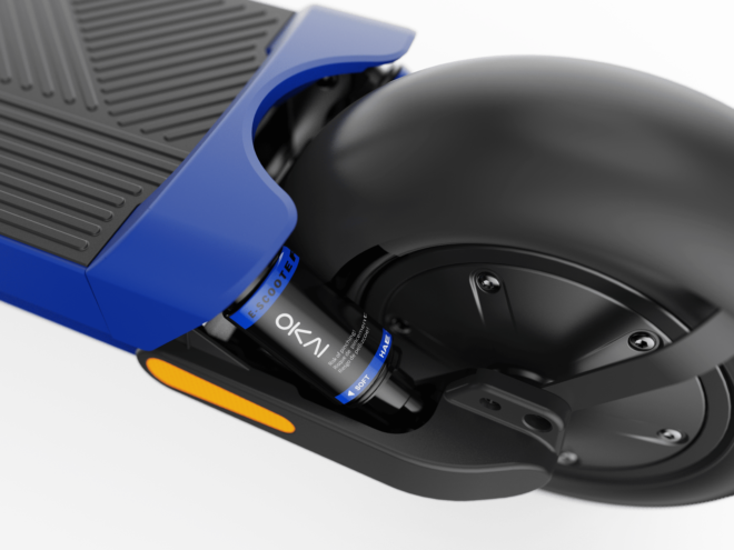 Dual-Suspension Electric Scooter w/ 43.5 Miles Max Operating Range & 24 mph Max Speed - Blue - Image 8