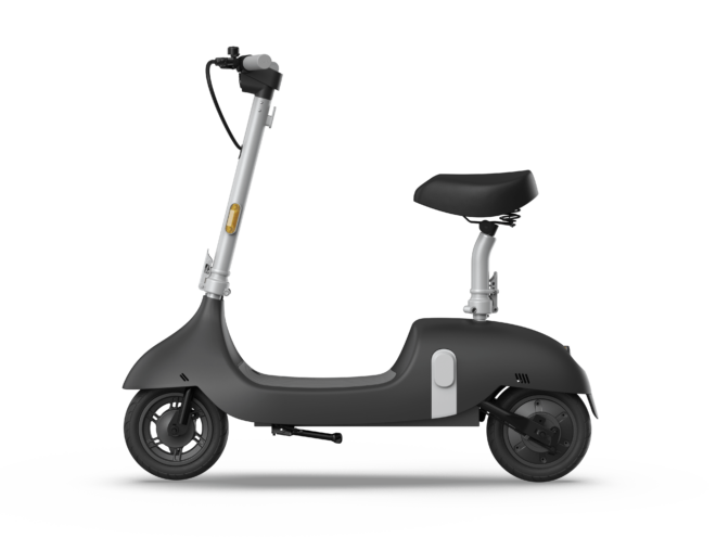 Electric Scooter with Foldable Seat w/35 Miles Operating Range & 15.5mph Max Speed - Black - Image 3