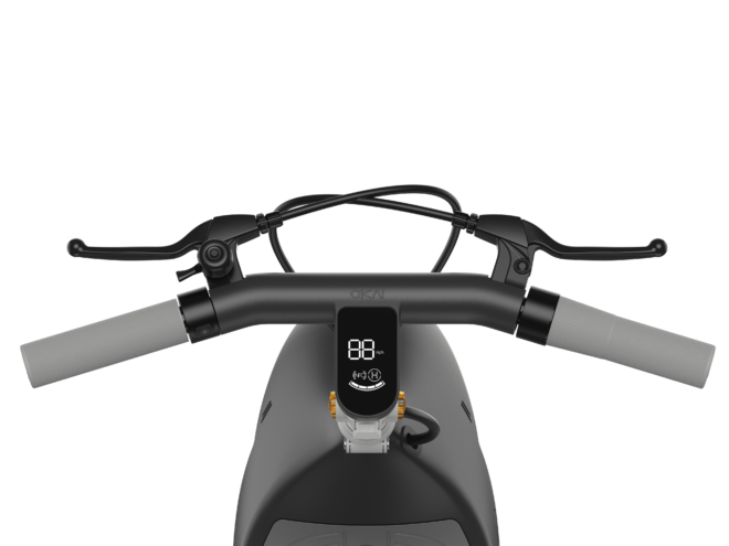 Electric Scooter with Foldable Seat w/35 Miles Operating Range & 15.5mph Max Speed - Black - Image 4