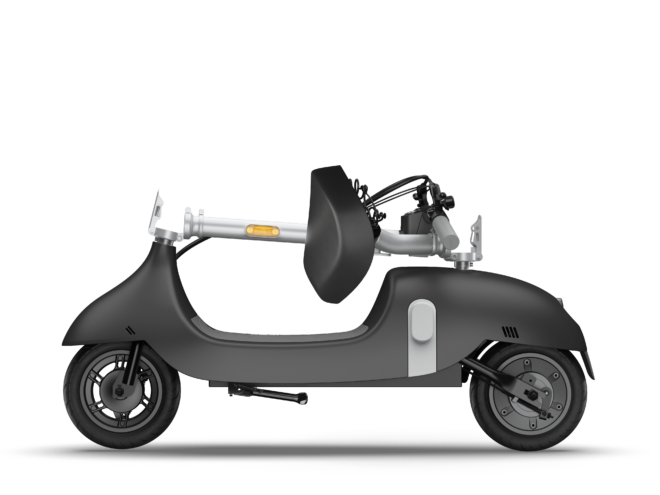 Electric Scooter with Foldable Seat w/35 Miles Operating Range & 15.5mph Max Speed - Black - Image 6