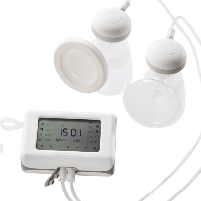 VEVOR Breast Pump, Single/Double Adjustable Electric Breast Pumps, 4 Modes & 9/15 Levels, Reciprocating Piston Pumps, 4000mAH Anti-Backflow Breastfeeding Pump with 300mmHg High Suction, 18/22mm Flange - Image 10