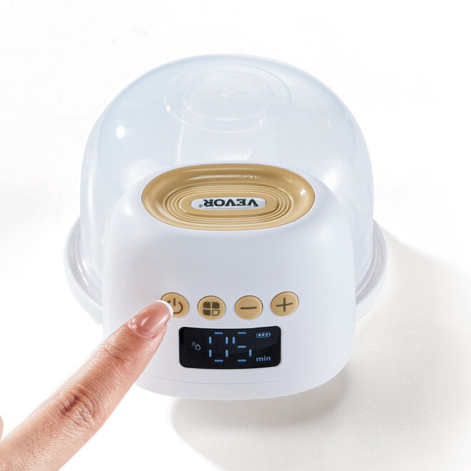 VEVOR Breast Pump, Wearable Electric Breast Pumps Hands Free, 4 Mode & 12 Levels, 300mmHg Strong Suction, Ultra-Quiet Rechargeable Portable Breastfeeding Pump with LED Display, 24mm Insert/28mm Flange