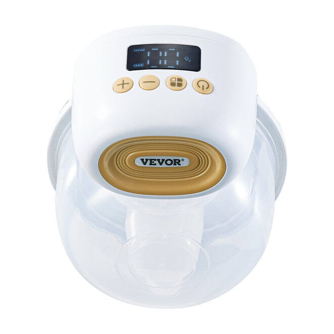VEVOR Breast Pump, Wearable Electric Breast Pumps Hands Free, 4 Mode & 12 Levels, 300mmHg Strong Suction, Ultra-Quiet Rechargeable Portable Breastfeeding Pump with LED Display, 24mm Insert/28mm Flange - Image 10