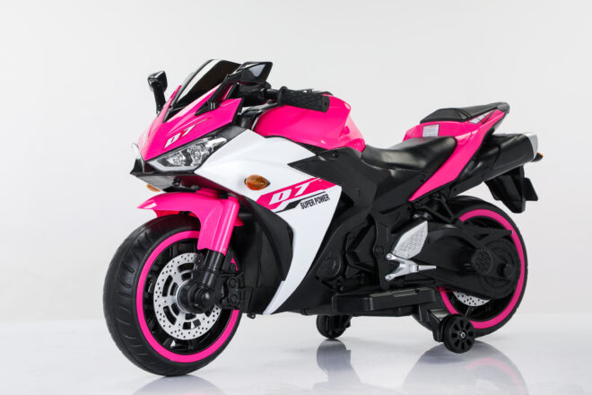 Electric motorcycle/ 12V Kids toys motorcycle/Kids electric car/electric ride on toys for 3 4 5 6 years Boys Girls with Training Wheels/manual throttle/ drive by hand/Lighting wheels - Image 5