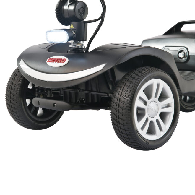 Four wheels Compact Travel Mobility Scooter with 300W Motor for Adult-300lbs, SILVER - Image 11