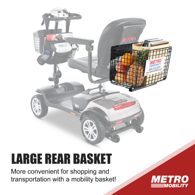 Four wheels Compact Travel Mobility Scooter with 300W Motor for Adult-300lbs, SILVER - Image 15