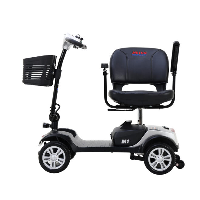 Four wheels Compact Travel Mobility Scooter with 300W Motor for Adult-300lbs, SILVER - Image 19