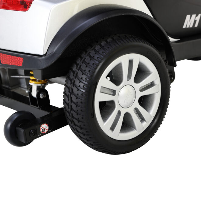 Four wheels Compact Travel Mobility Scooter with 300W Motor for Adult-300lbs, SILVER - Image 7